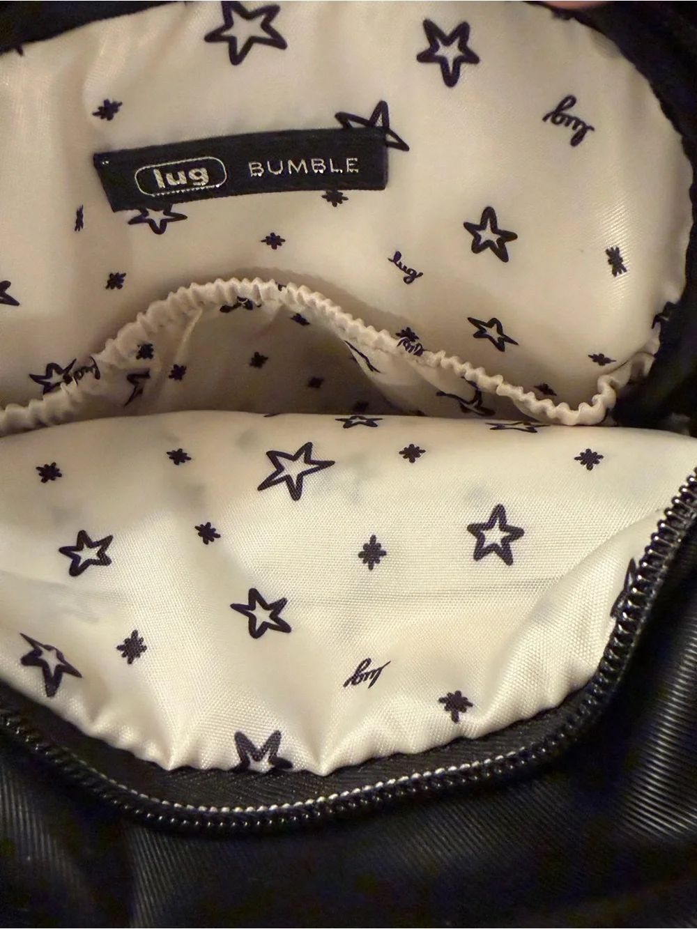 Lug Bumble Satin Luxe VL Crossbody Bag in black - NWT